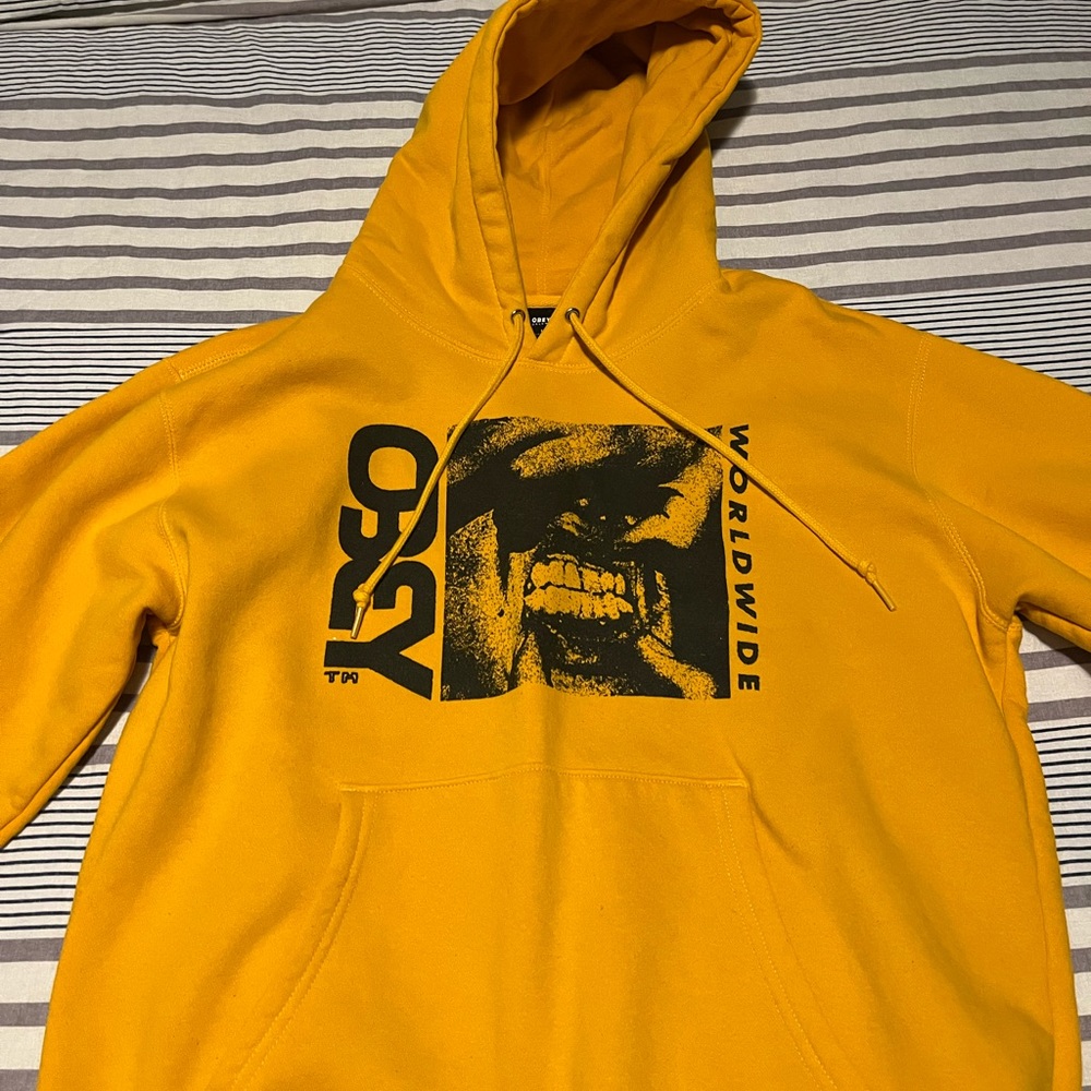 Obey yellow hoodie